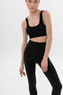 Basic Ribbed Leggings Black